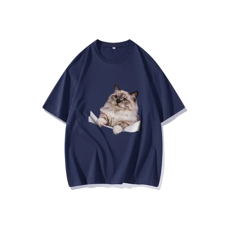 FAIRWHALE Drop Shoulder Sleeve T Shirt Women's-9