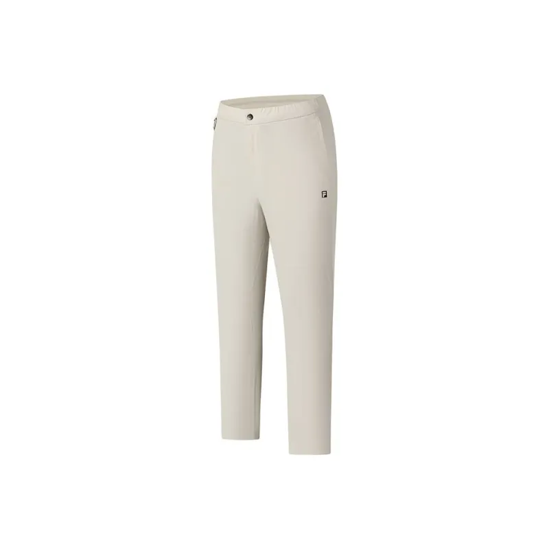 FILA Casual Sportswear Men Clothing Sets Cloud White+Camel-2