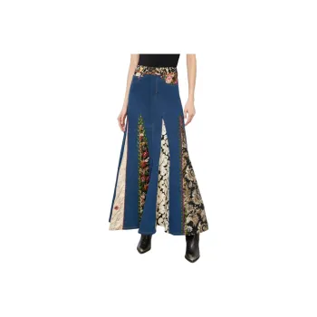 ALICE+OLIVIA Denim Long Skirt Women's