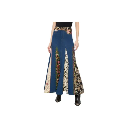ALICE+OLIVIA Denim Long Skirt Women's