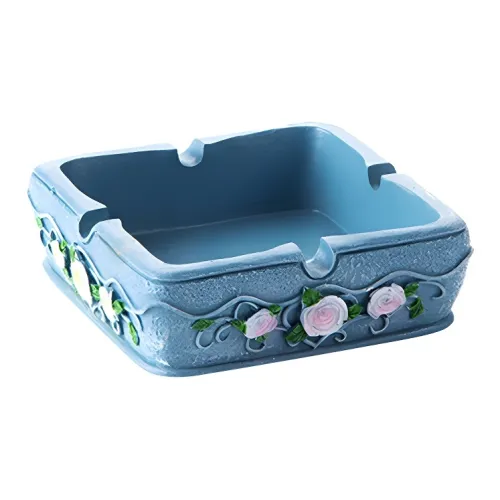 KERPA Creative Pastoral Ashtray, Living Room Home Tea Table Accessories, Desktop Small Storage Ashtray, One Size