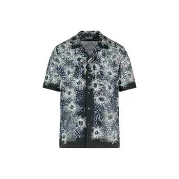 DRIES VAN NOTEN Embroidered Short Sleeved Shirt