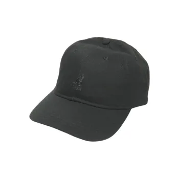 KANGOL Cotton Twill Baseball Caps Unisex Black