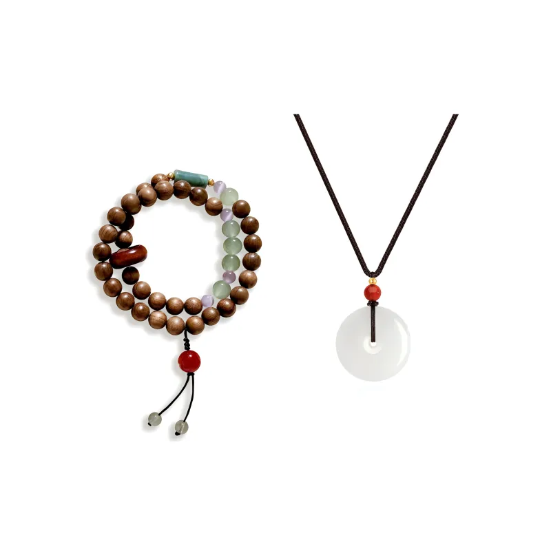 JIAFULAI Golden Sandalwood Bracelets Unisex-4