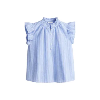 H&M Shirts Women's Light Blue/Stripes