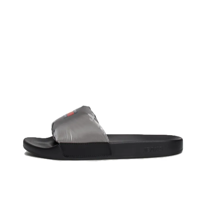 Tommy Hilfiger Slide Slippers Women's Silver Gray-0