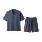 [Shorts Style]Men's-Blue Cat Gray