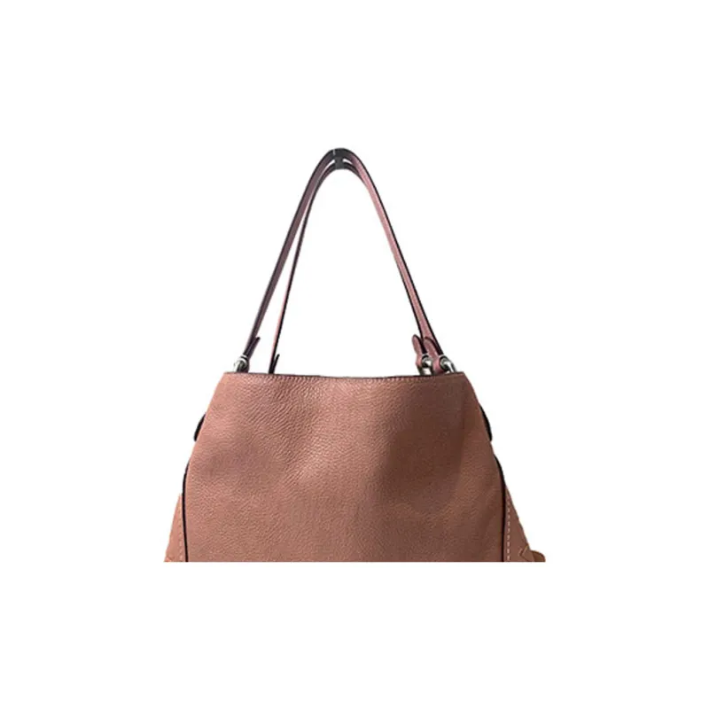 COACH Edie Cow Leather Shoulder Bag, Handbag Women's Pink-3