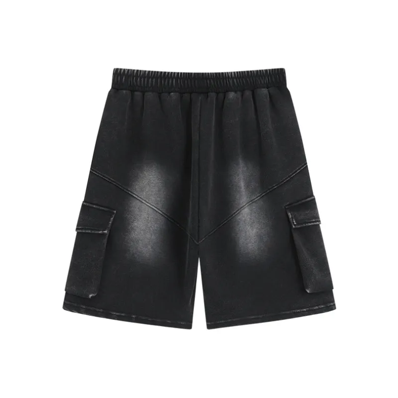 Fakeyoung Denim Shorts Unisex Black-1