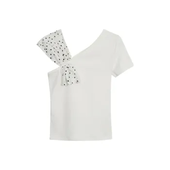 DOKZB T Shirts Women's White