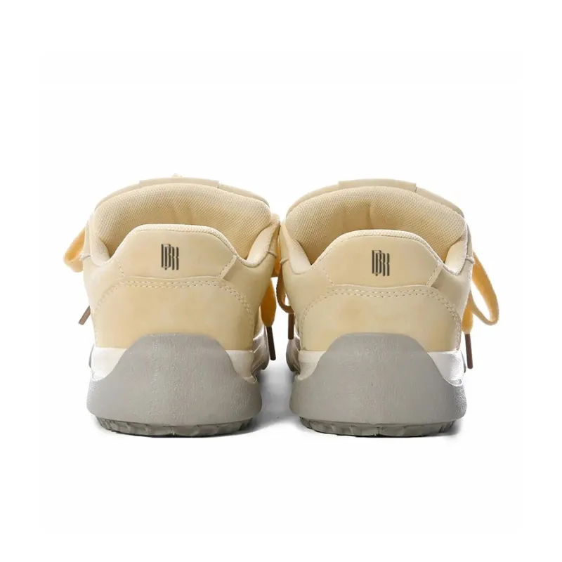 Babak Low Top Skateboard Shoes Women's Yellow-3