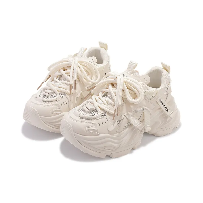 Miss Zhang Low Top Chunky Sneakers Women's Beige-4