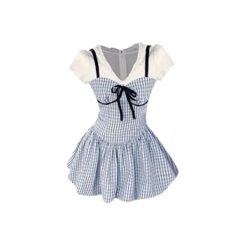 AINUOERMY Short Sleeved Dress Women's