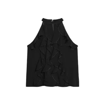 ZARA Tank Tops Women's Black