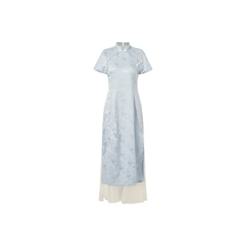 GUOZHEN Short Sleeved Dress Women's
