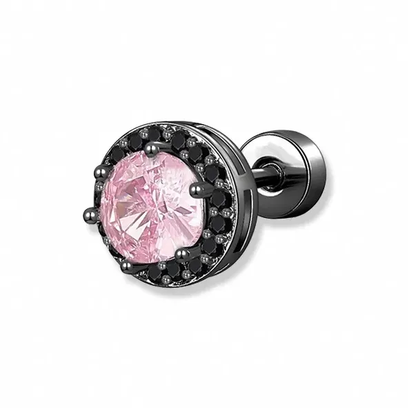 WINGSTOP Zircon Stud Earrings Women's-0