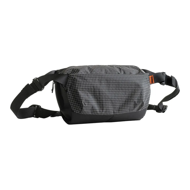 MYBRANDORIGINAL Nylon Crossbody Bag Regular Unisex Black White Plaid-1