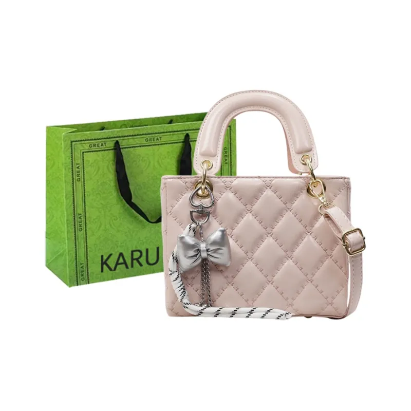 KARUISHA PU Handbag Women's Ecru/Pink/Blue/Black-4