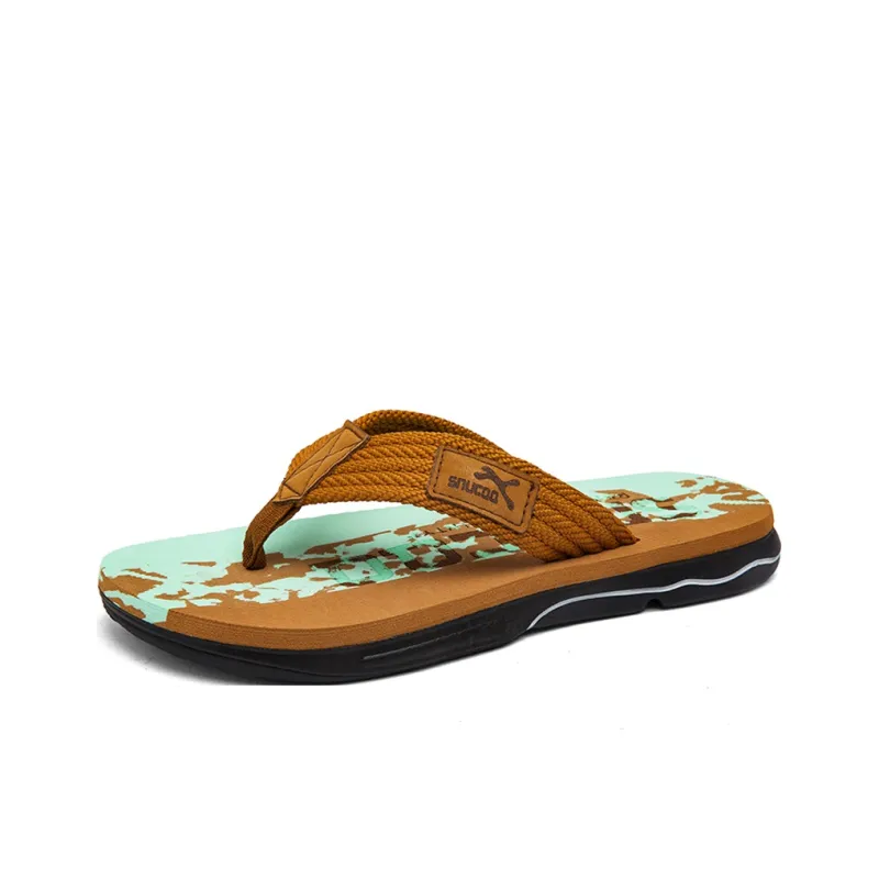 YUZHAOLIN Rubber Sole Abrasion Resistant Slip Resistant Flip Flops Men's-5