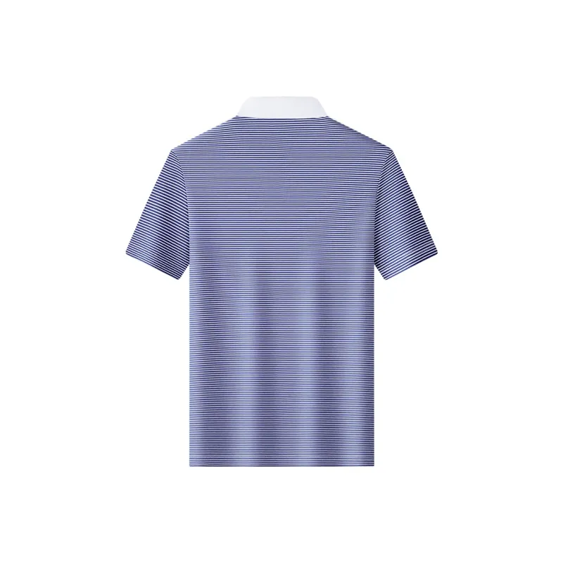 Loz Polo Shirts Men Blue White Stripes-1