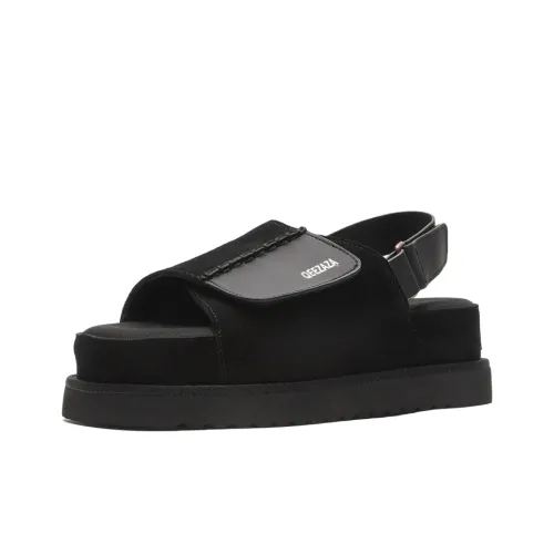 SOBB Beach Sandals Unisex Black/Chestnut/Sand