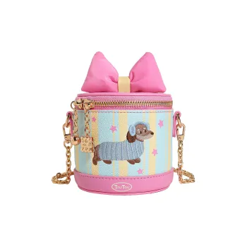TOUTOU Synthetic Leather Crossbody Bag Regular Women's Strawberry Pink