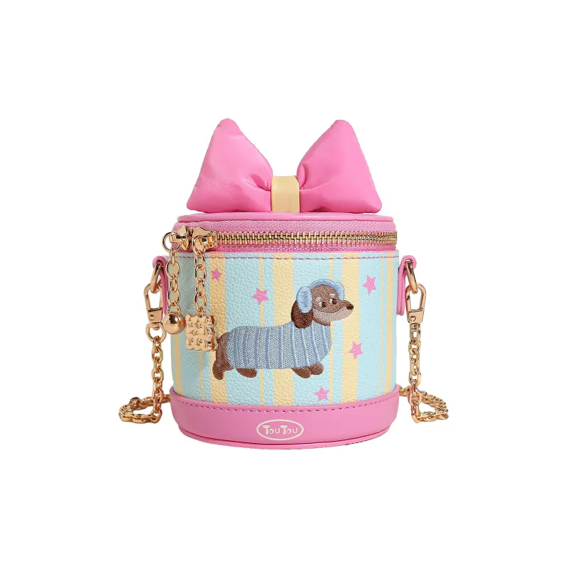 TOUTOU Synthetic Leather Crossbody Bag Regular Women's Strawberry Pink-0