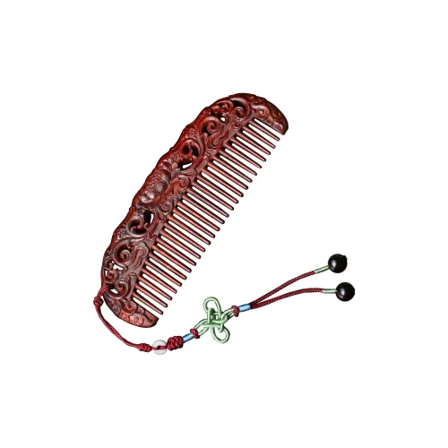 DALONG Small Leaf Red Sandalwood Wooden Comb Unisex
