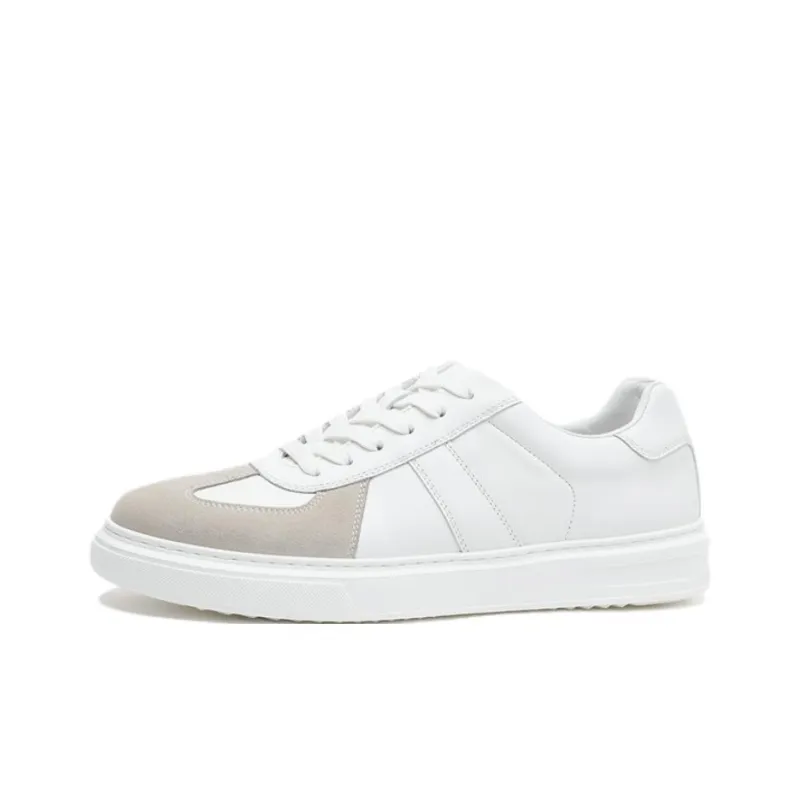 ELLE HOMME Low Top Skateboard Shoes Men's White-0