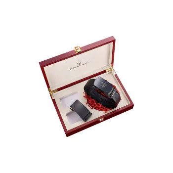 Maserati Cow Leather Belts Men's 3.5cm