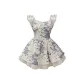 Tie-Dye Purple Apricot Dress