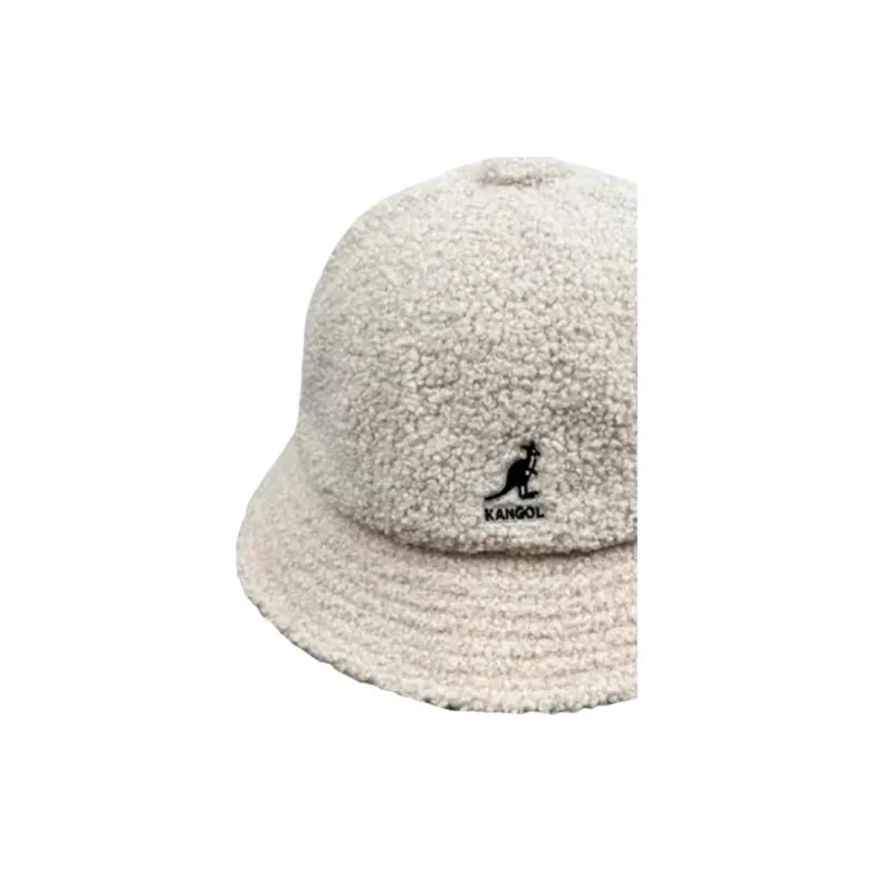 KANGOL Sheep Wool Bucket Hats Unisex White-2