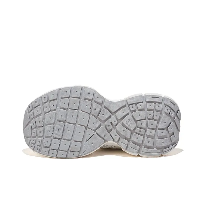 RENBEN Anti Slip Wear Resistant Low Top Chunky Sneakers Women's White-5