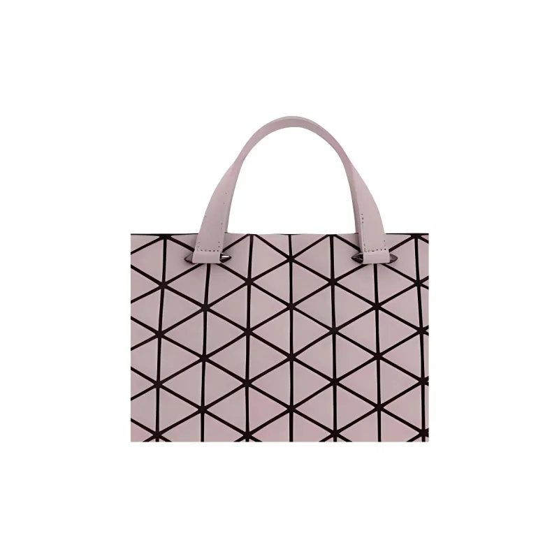 ISSEY MIYAKE TONNEAU MATTE Artificial Leather Shoulder Bag Crossbody Bag Handbag Women's Rose Gray-2