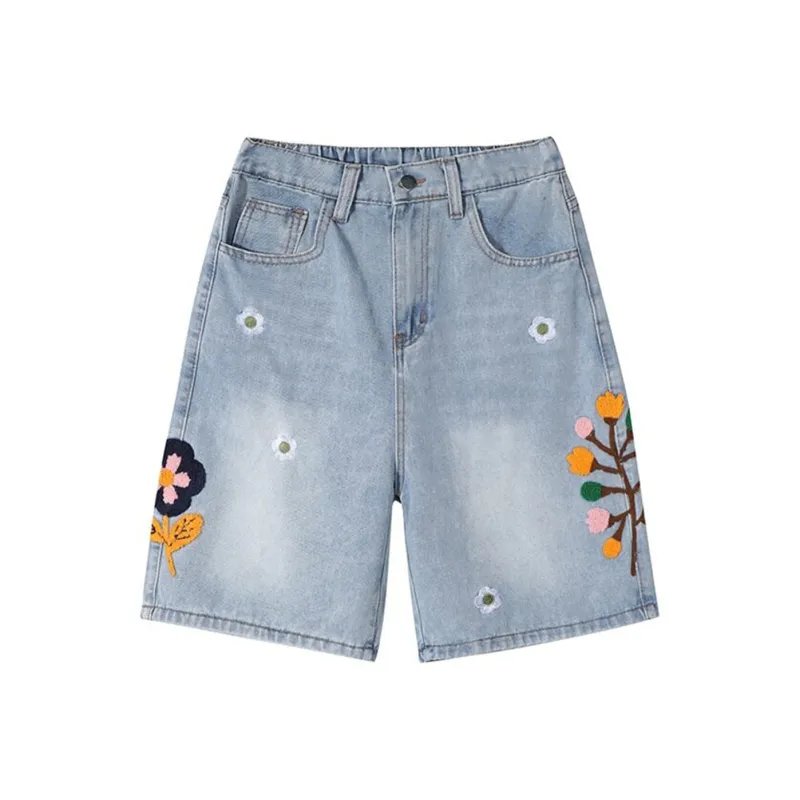 PVPVPV Denim Shorts Unisex Blue-0
