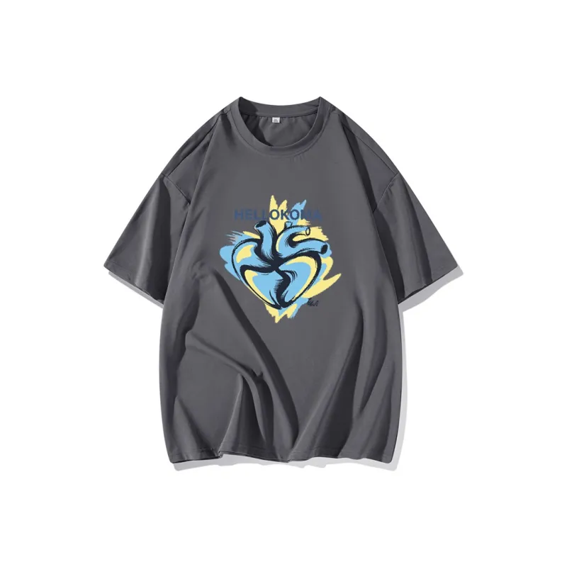 FAIRWHALE Drop Shoulder Sleeve T Shirt Women's-12