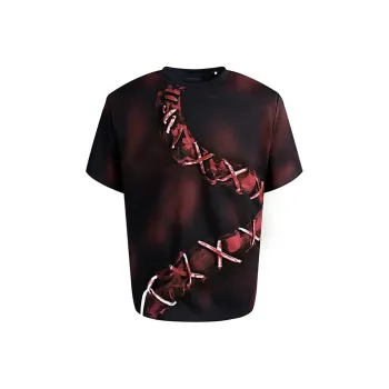 WOHOO T Shirts Unisex Black Red