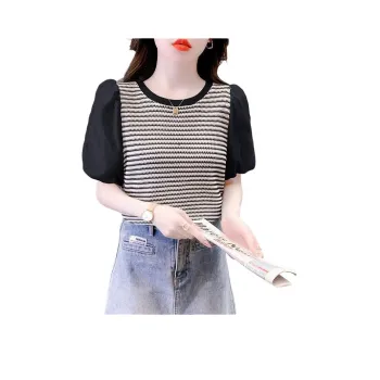 Mu Xiao Xin Puff Sleeve T Shirt Women's