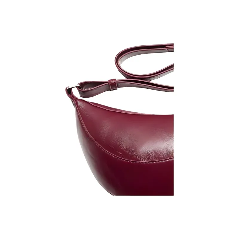 ZARA PU Shoulder Bag Crossbody Bag Mini Men's Red-2