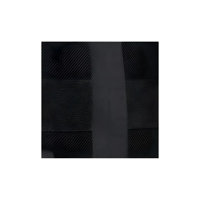 Furla Leather With Fabric Backpack Medium Size Men's Black-4