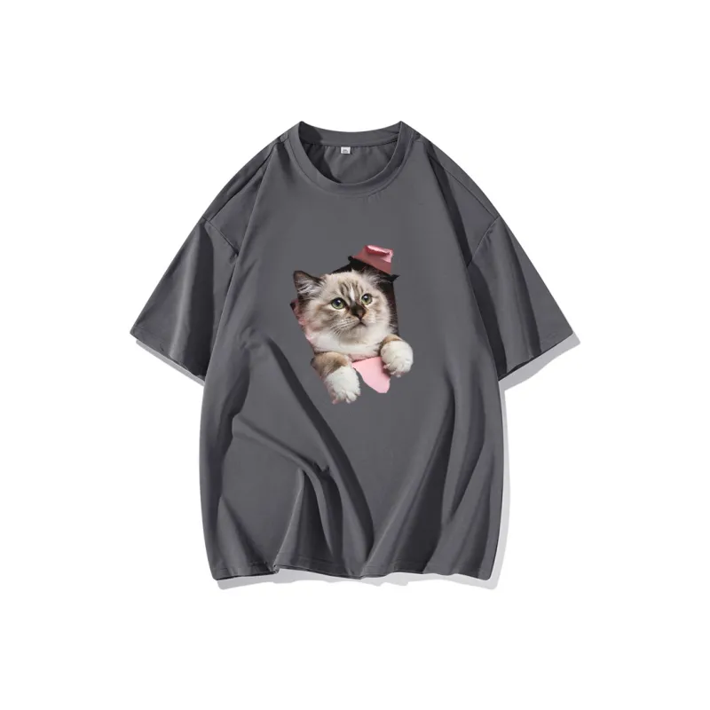 FAIRWHALE Drop Shoulder Sleeve T Shirt Women's-12
