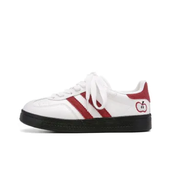 The New Age Family Low Top Skateboard Shoes Women's White Red