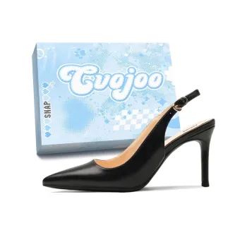 CVOJOO Slim Heel High Heels Women's Black
