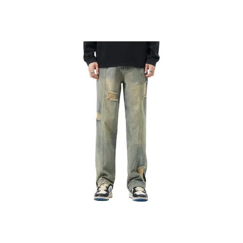 KM Jeans Unisex Yellow Mud