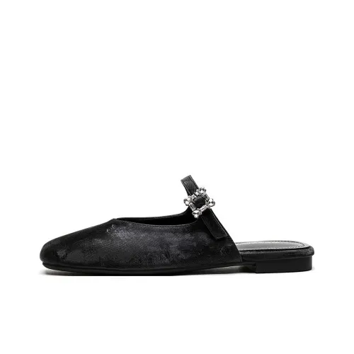 MADALLO Quiet Slip Resistant Closed Toe Slippers Women's