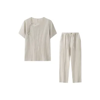XUANSHENG Shirt Matching Set Men's