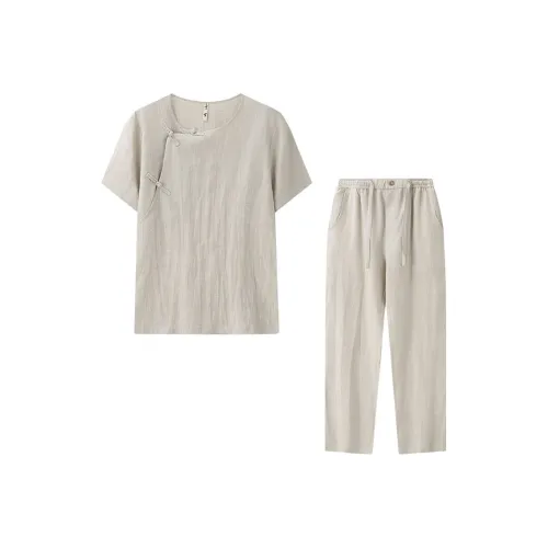 XUANSHENG Shirt Matching Set Men's