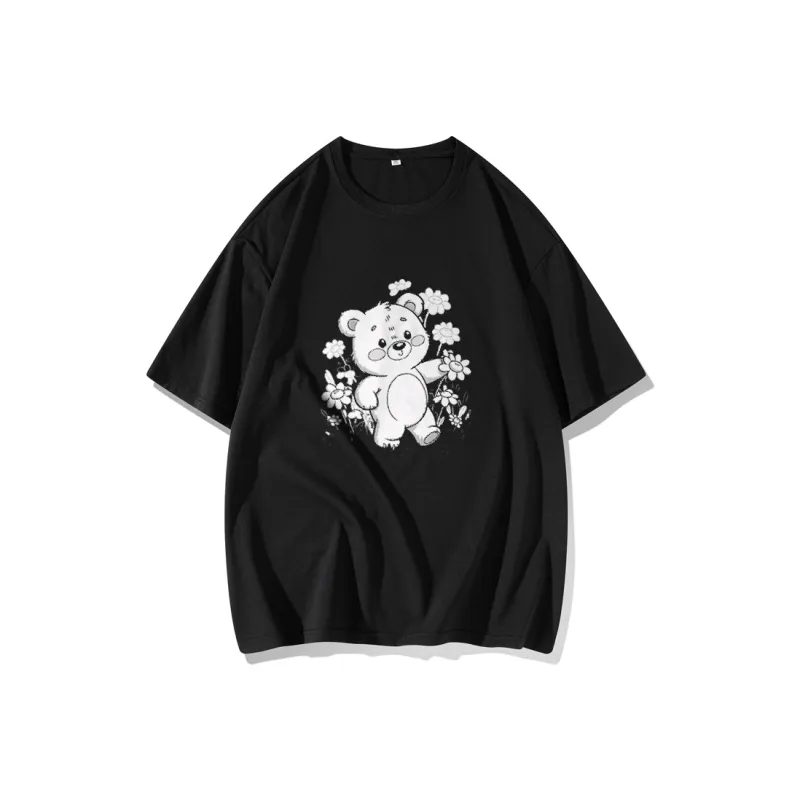 FAIRWHALE Drop Shoulder Sleeve T Shirt Women's-2