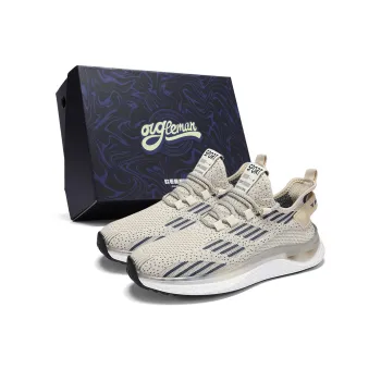 OUGLEMEN Cushioning, Slip Resistant, Abrasion Resistant Coverage Low Top Casual Shoes Men's