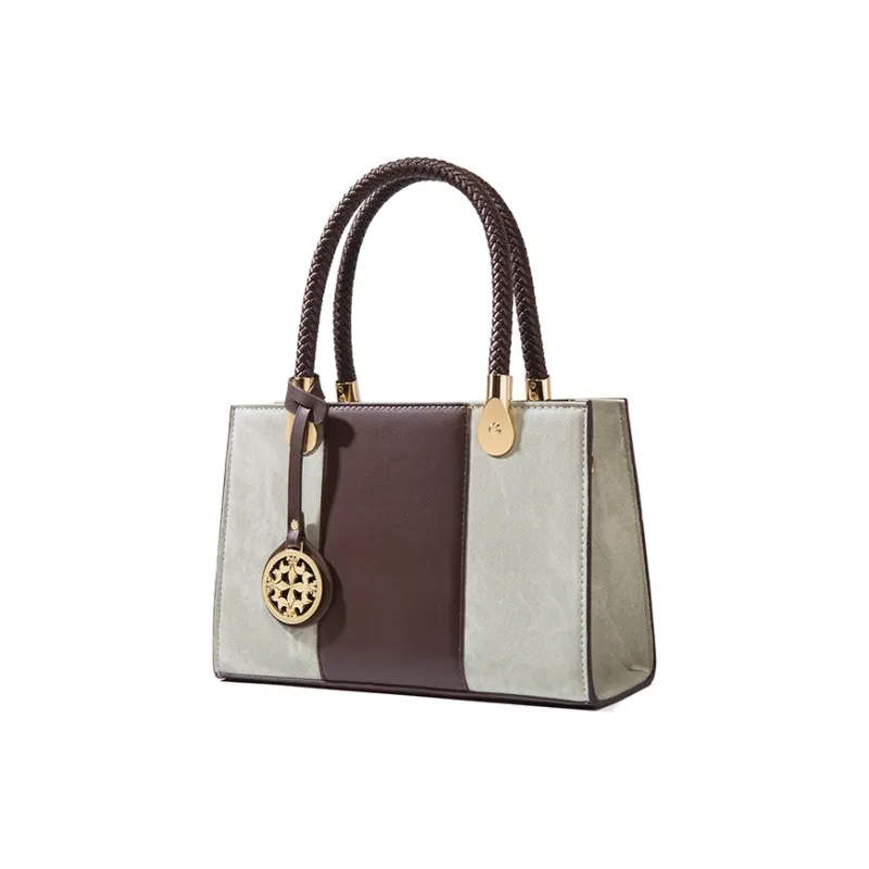 Vigno Synthetic Leather Handbag, One Shoulder, Crossbody Bag Regular Women's Coffee-3